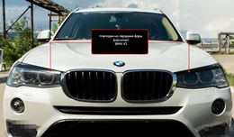 Реснички на передние фары BMW X3 2014-2017
